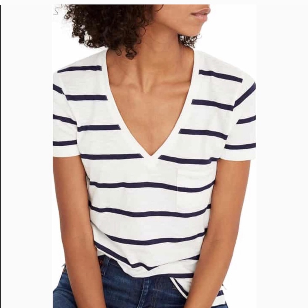Madewell striped pocket tee